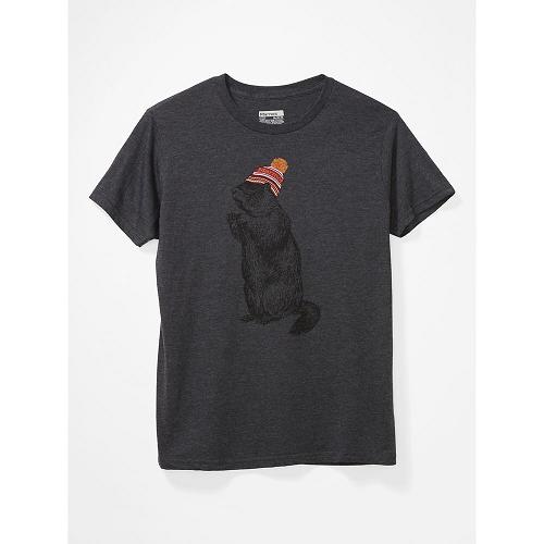 Marmot Pom Pom Clothes - Mens T-Shirts Black CA7258301 Canada